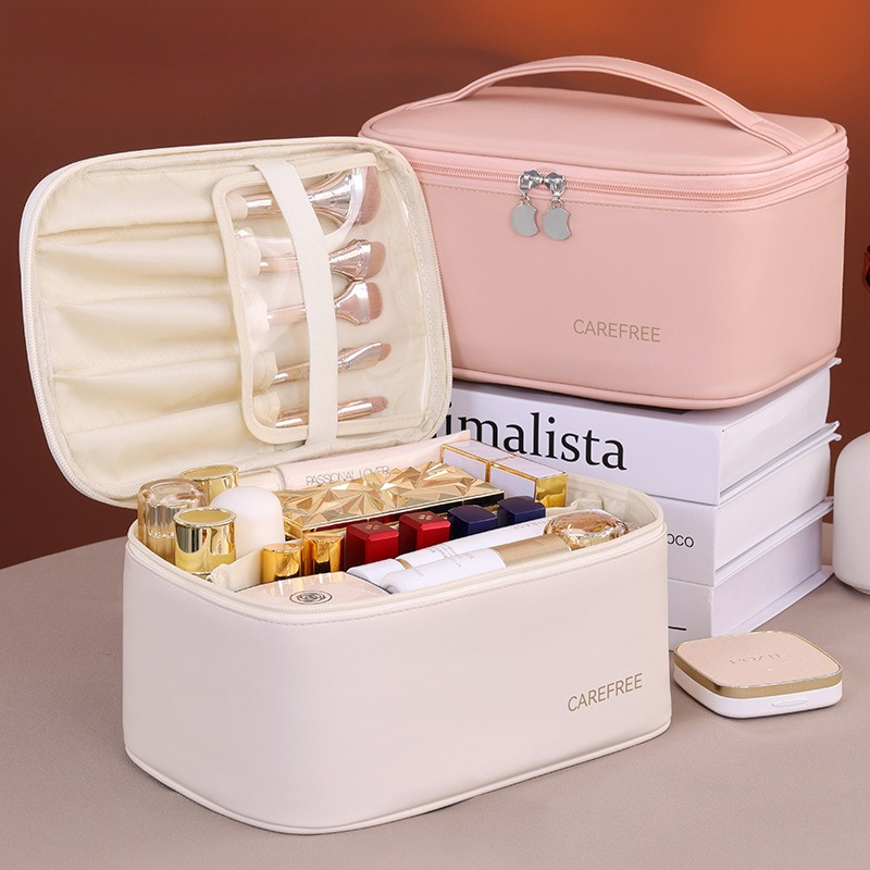 Luxury Skincare Box - Tas Makeup PU Mewah untuk Wanita