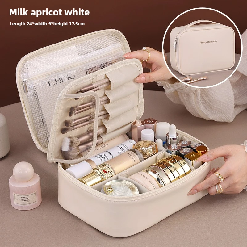 Luxury Skincare Box - Tas Kosmetik Wanita Kapasitas Besar, Organizer