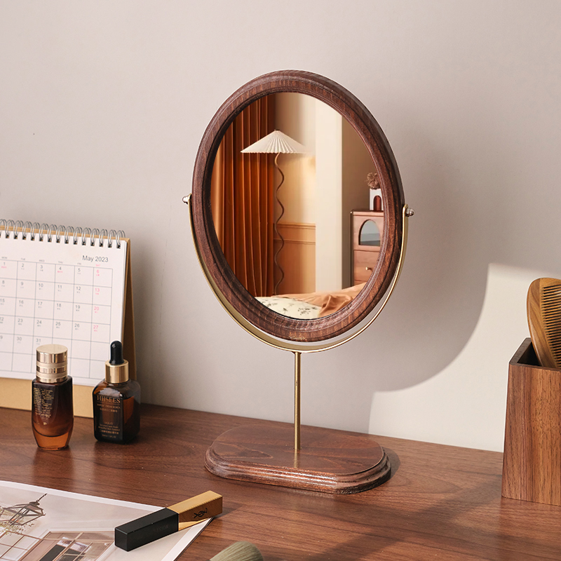 Cermin Rias Oval Mewah Retro u - Luxury Skincare Products ulasan dan harga