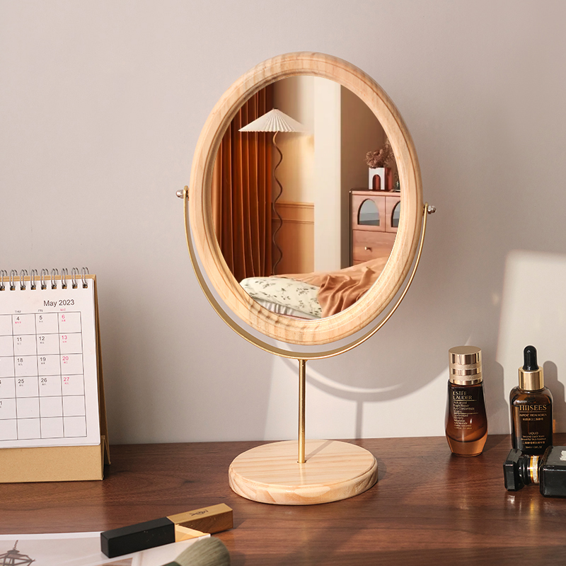 Cermin Rias Oval Mewah Retro u - Luxury Skincare Products ulasan dan harga