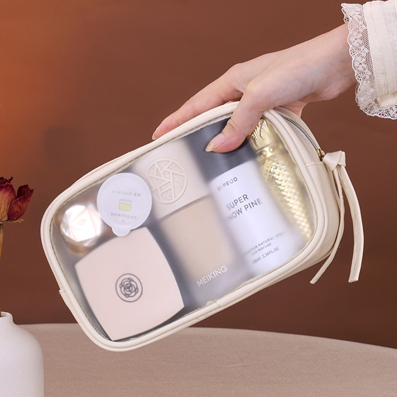 Tas Kosmetik PVC Matte Semi-Tr - Luxury Skincare Box ulasan dan harga