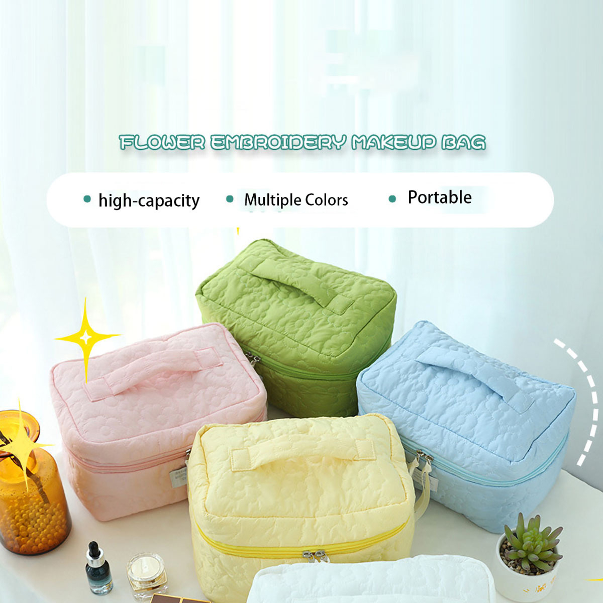 Ins gaya permen warna tas rias - Luxury Skincare Box ulasan dan harga