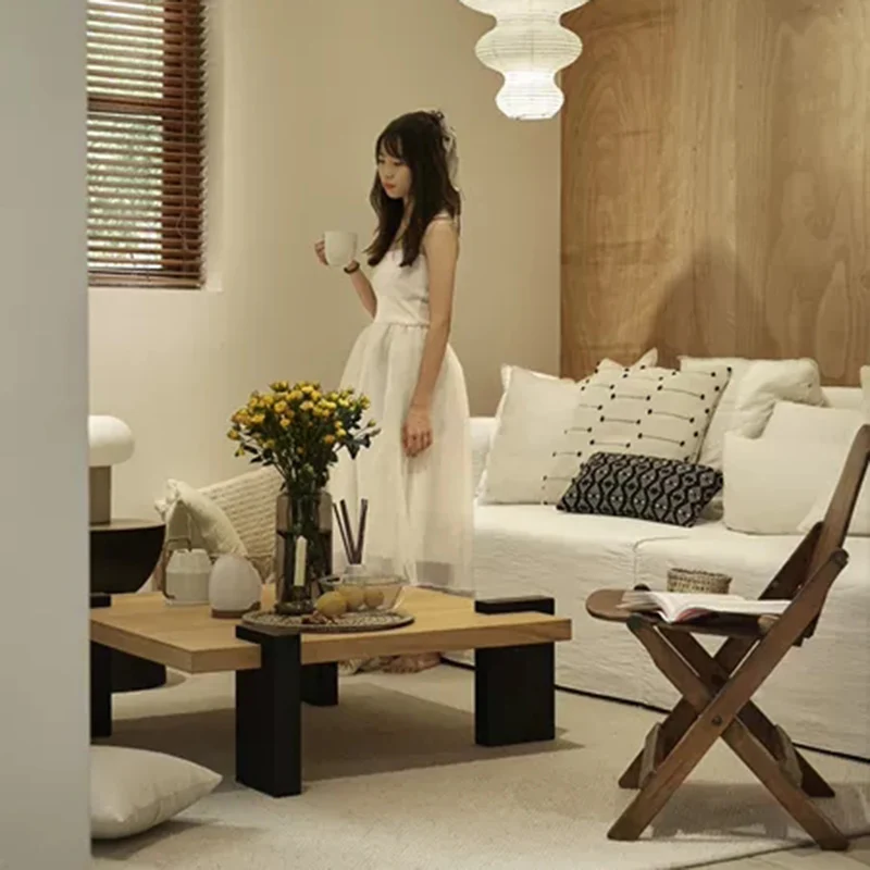 Meja Kopi Mewah Eropa Kayu Mod - Luxury Glam Skincare ulasan dan harga